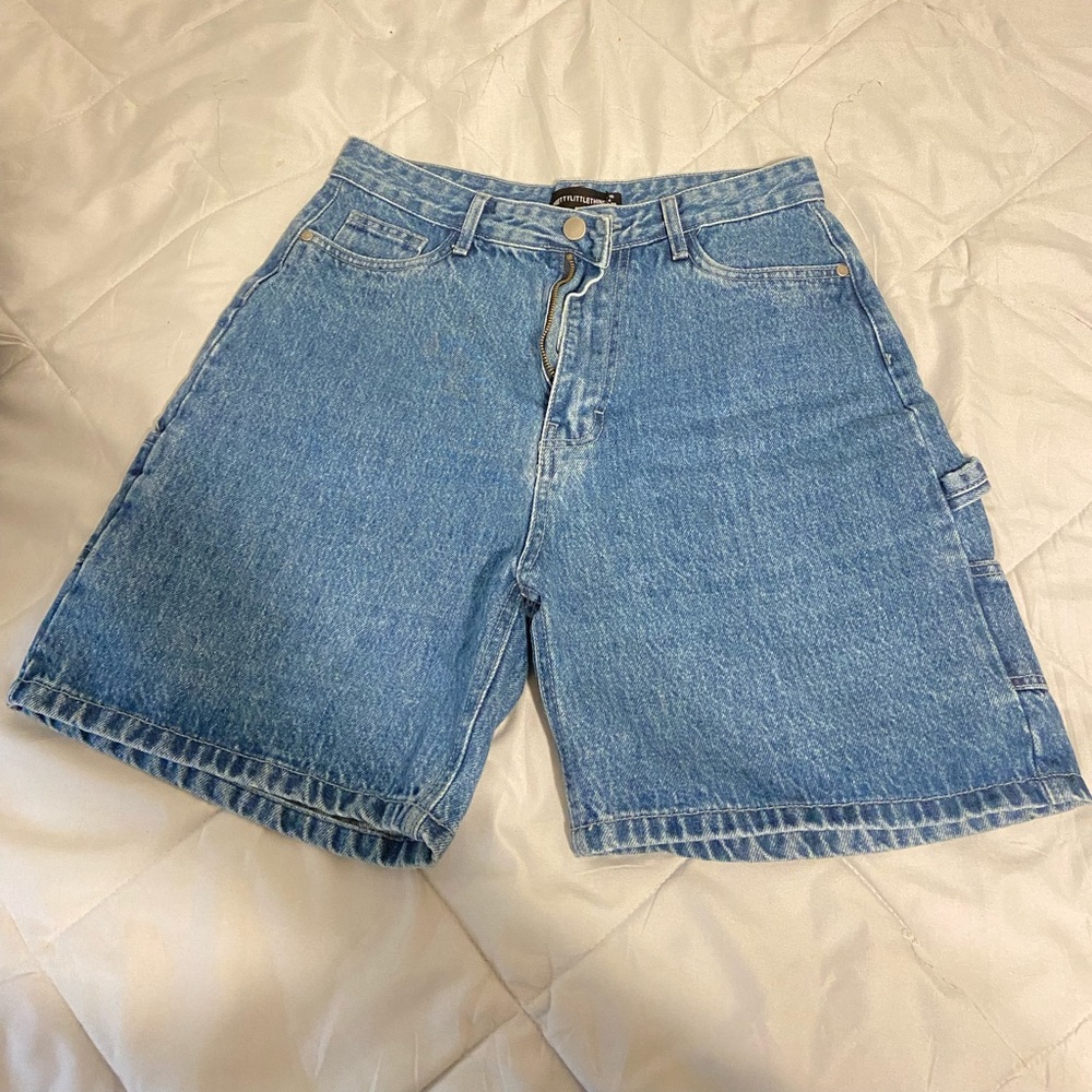 Prettylittlething Bermuda denim shorts size 6